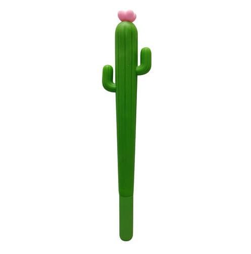 Lápiz gel cactus engomado verde oscuro kawaii