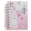 Libreta pequeña gatito sakura rosada kawaii