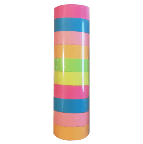 Set 10 rollos washi tape fluor